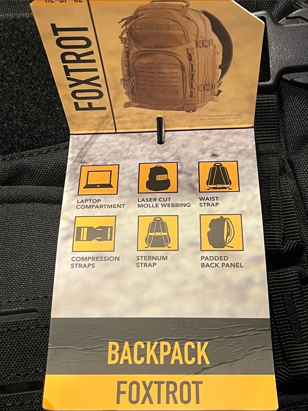 Highland Tactical Foxtrot Backpack Mole Webbing Laptop new black